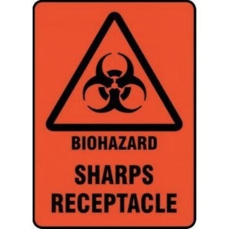 Accuform Safety Sign BIOHAZARD  SHARPS MBHZ516VP MBHZ516VP